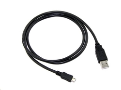 USB 2.0 AM/Micro, 0,5m, černý