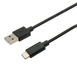 USB 2.0 AM na Type‑C kabel (AM/CM), 1m, černý